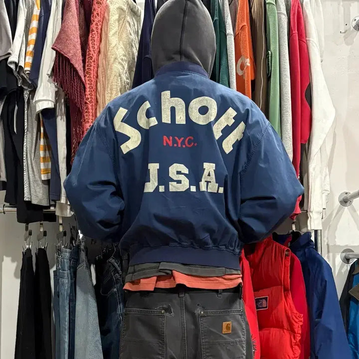 [BUNJANG] Schott 90s Bomber Jacket / 90s Schott 봄버자켓