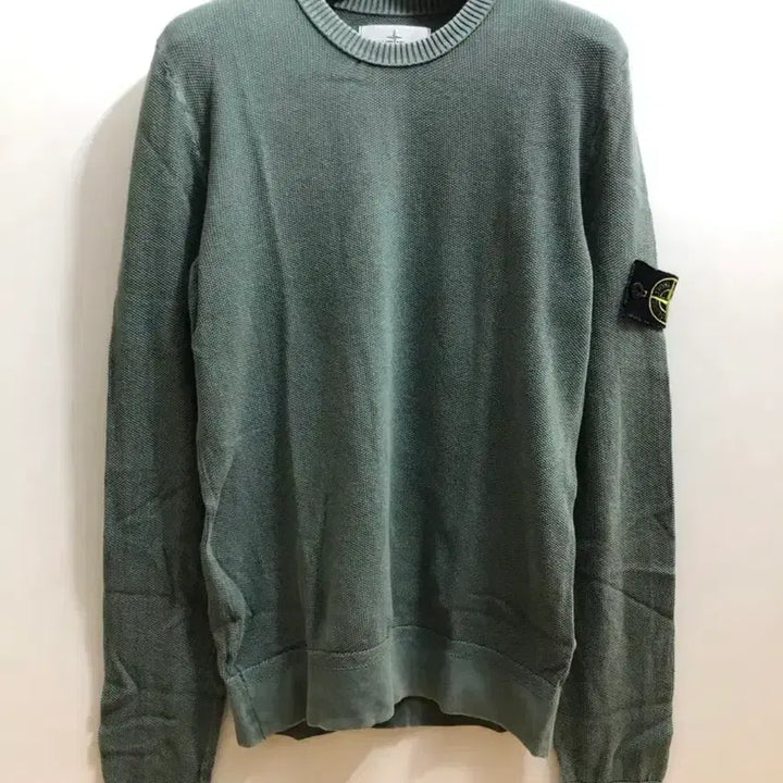 [BUNJANG] Stone Island Emerald Knit Sweater / 스톤아일랜드 정품 에메랄드 니트 90