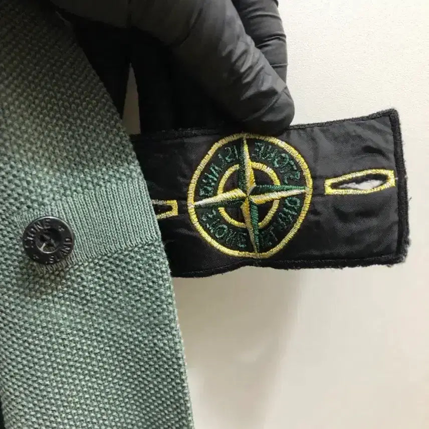 [BUNJANG] Stone Island Emerald Knit Sweater / 스톤아일랜드 정품 에메랄드 니트 90