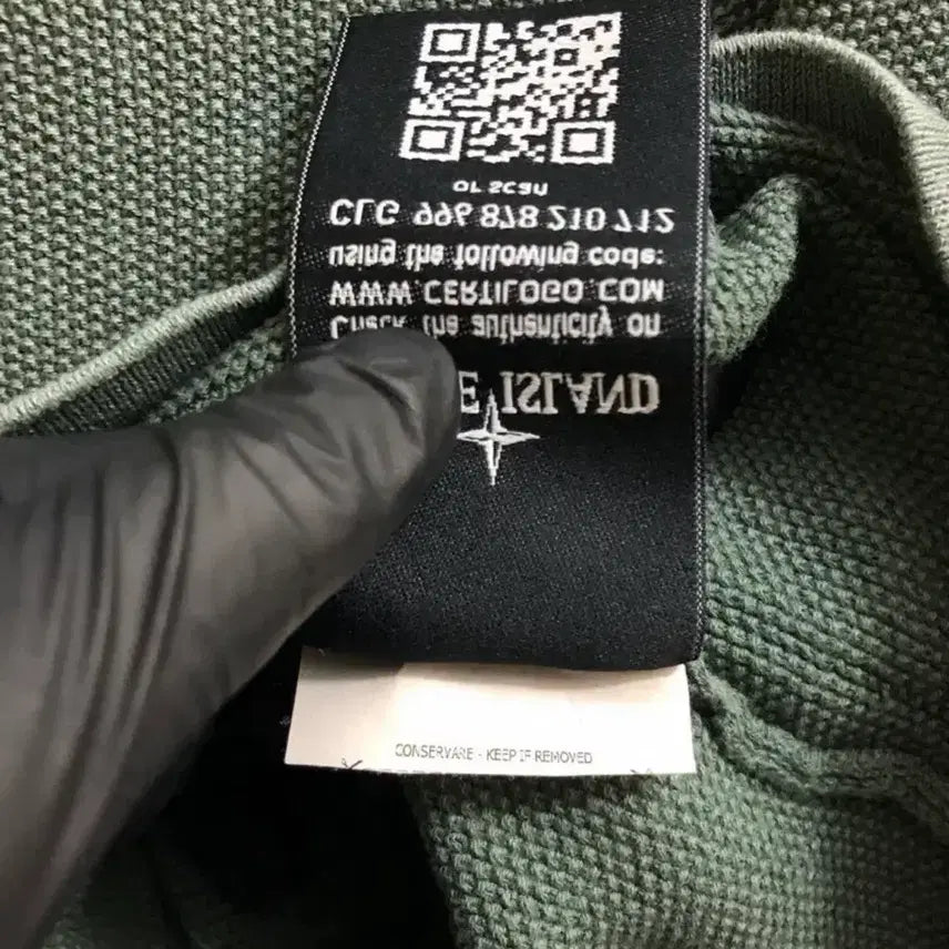 [BUNJANG] Stone Island Emerald Knit Sweater / 스톤아일랜드 정품 에메랄드 니트 90