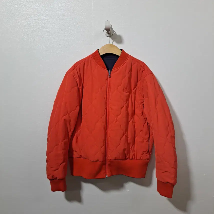 [BUNJANG] Lacoste Women's Reversible Bomber Jacket / 라코스테 여성 양면 항공 점퍼 95 (패977)