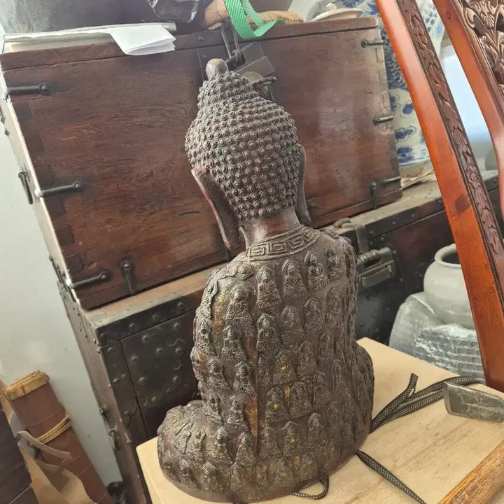[BUNJANG] Antique Bronze Buddha Statue / 주물 부처님 사이즈크고좋음1개단가