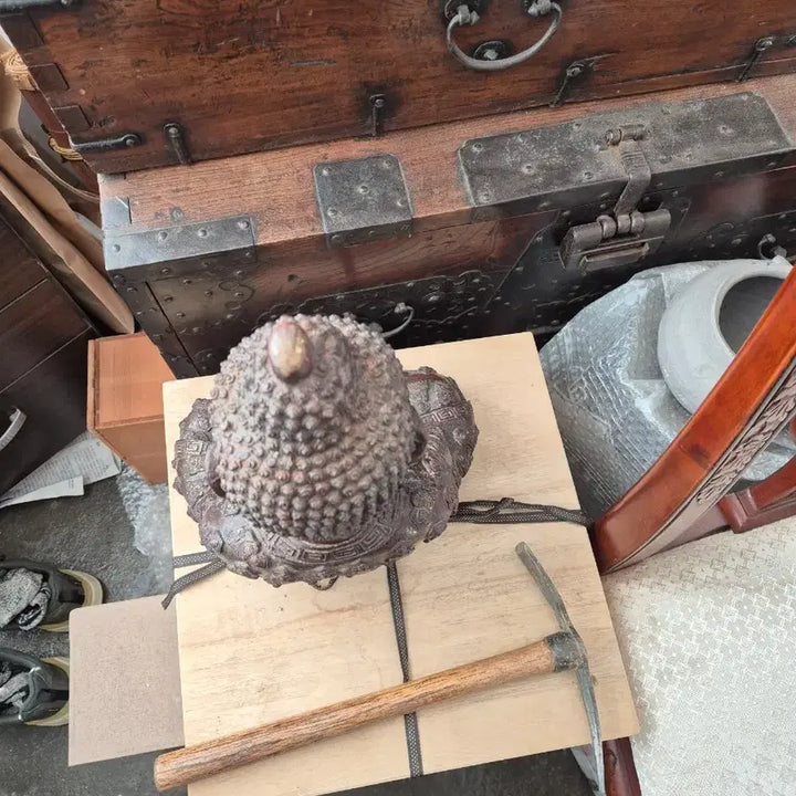 [BUNJANG] Antique Bronze Buddha Statue / 주물 부처님 사이즈크고좋음1개단가