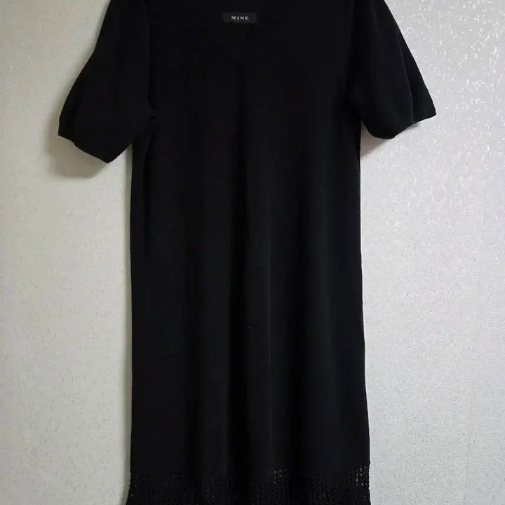 [BUNJANG] MINE Black Knit Dress / MINE 마인 블랙 니트 원피스
