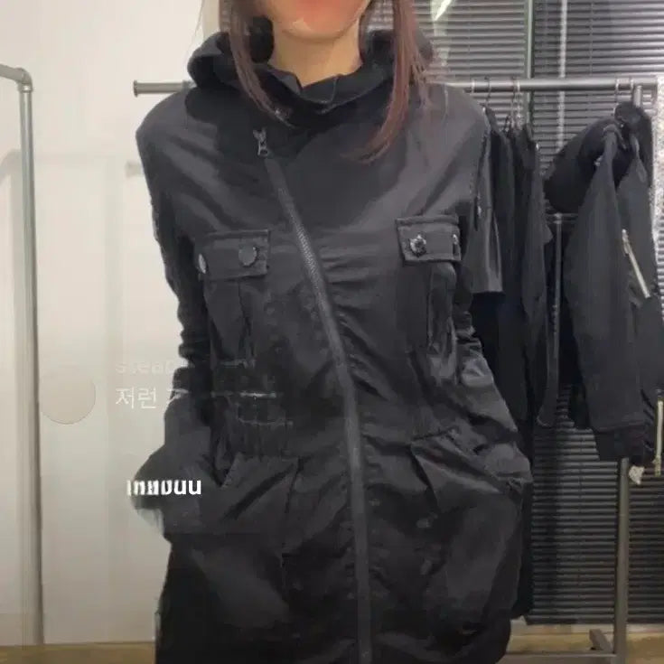 [BUNJANG] Fawning133 Vintage Archive Diagonal Two-Way Hooded Zip-Up / 파우닝133빈티지 아카이브 사선 투웨이 후드집업