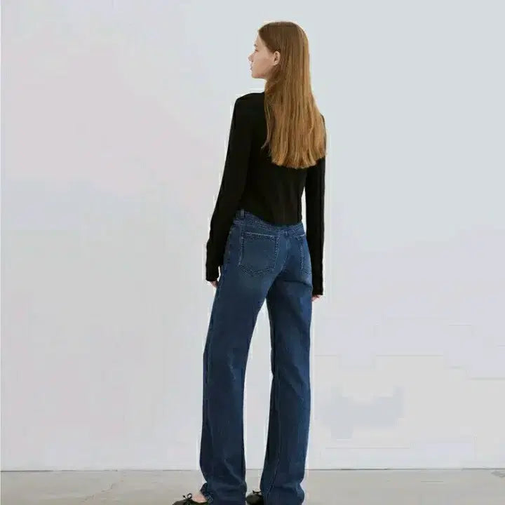 [SOLD OUT] 드로우핏 우먼 슬림 스트레이트 진 L