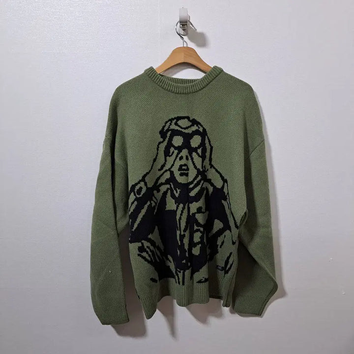 [BUNJANG] Critic Scout Boy Oversized Knit (XL) / 무신사 크리틱 스카웃보이 남성 오버핏 니트 XL (c자34)