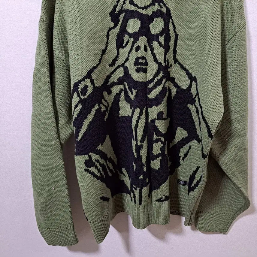 [BUNJANG] Critic Scout Boy Oversized Knit (XL) / 무신사 크리틱 스카웃보이 남성 오버핏 니트 XL (c자34)