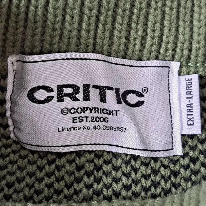[BUNJANG] Critic Scout Boy Oversized Knit (XL) / 무신사 크리틱 스카웃보이 남성 오버핏 니트 XL (c자34)