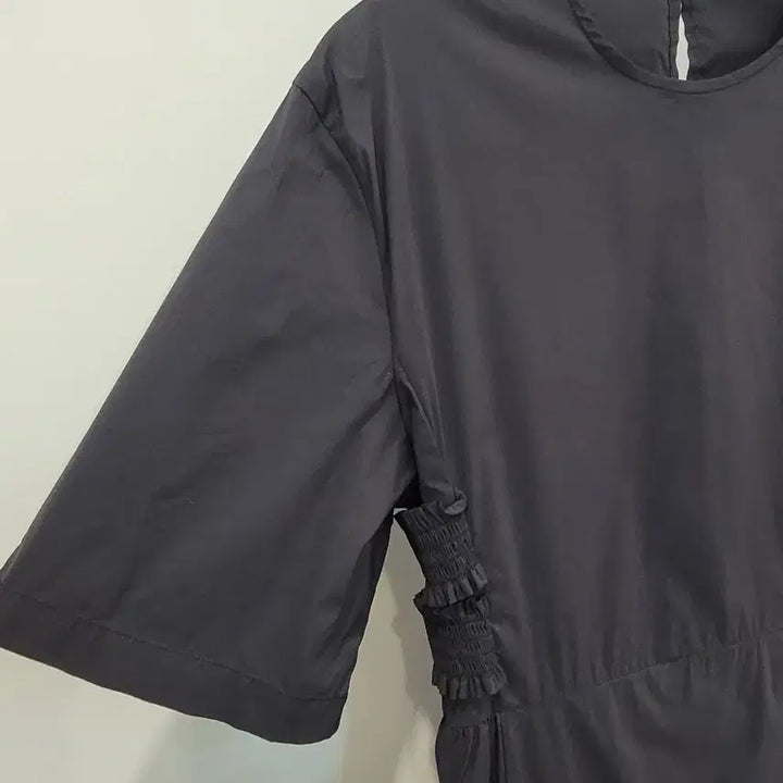 [BUNJANG] Bmuse Mansion Black Long Sleeve Dress / 비뮤즈맨션 블랙 반전 반팔 롱원피스 55~66