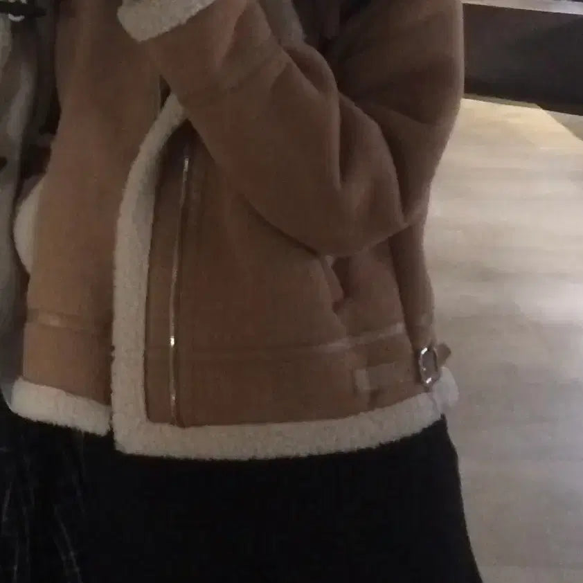 [BUNJANG] Brutí Suede High Neck Mouton / 브루티 스웨이드 하이넥 양털 무스탕
