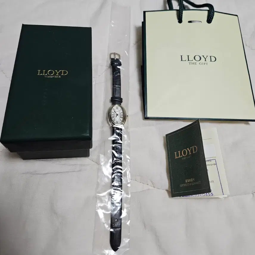 [BUNJANG] Lloyd Awesome Oval Watch Black Croco / 로이드 어썸 오벌 시계 블랙 크로크