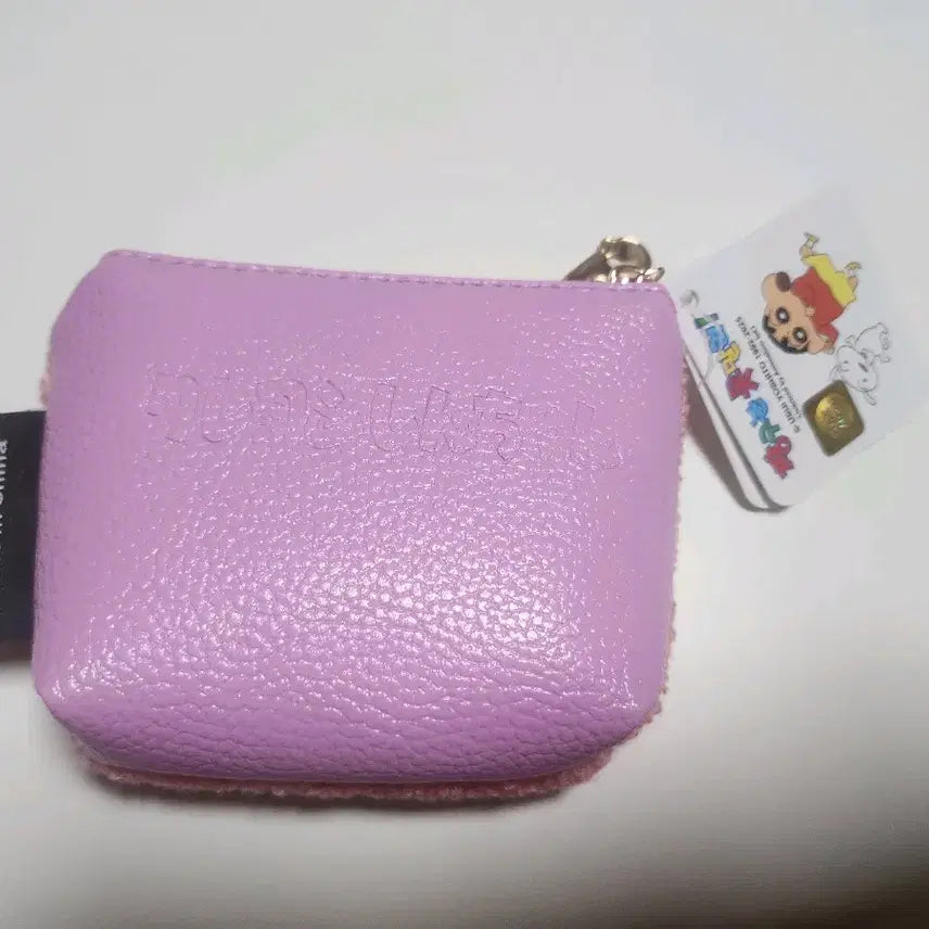 [BUNJANG] Crayon Shin-chan White Dog Coin Purse / 짱구 흰둥이 털 동전지갑 핑크색