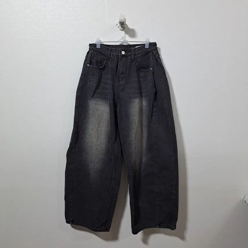 [BUNJANG] S-BIN Women's Balloon Denim Pants / S-BIN 에스빈 여성 벌룬팬츠 흑청 데님 m (c자53)
