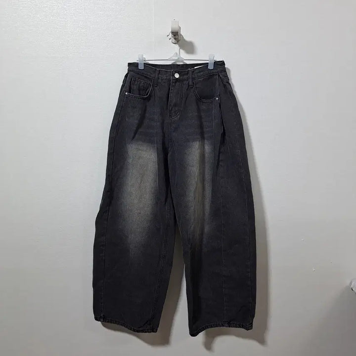 [BUNJANG] S-BIN Women's Balloon Denim Pants / S-BIN 에스빈 여성 벌룬팬츠 흑청 데님 m (c자53)