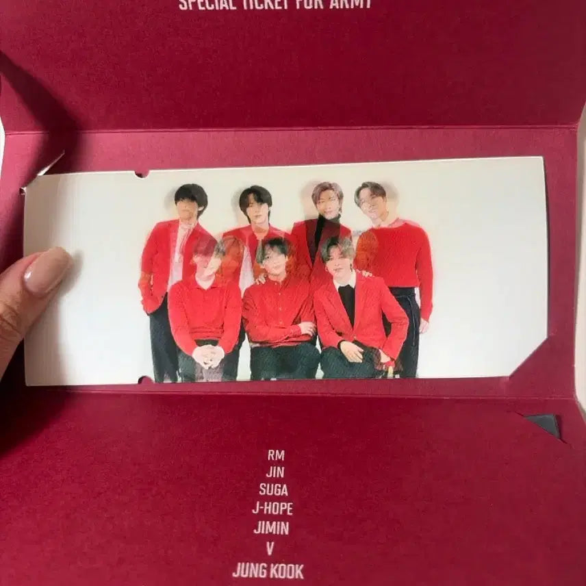 방탄소년단 스페셜 티켓 포토세트