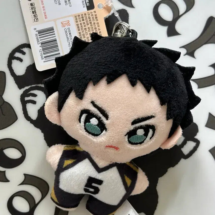 [BUNJANG] Haikyuu Akaashi Keiji Fukurodani Plush Keyring / 하이큐 아카아시 케이지 키링 누이 인형 후쿠로다니 봉제키링