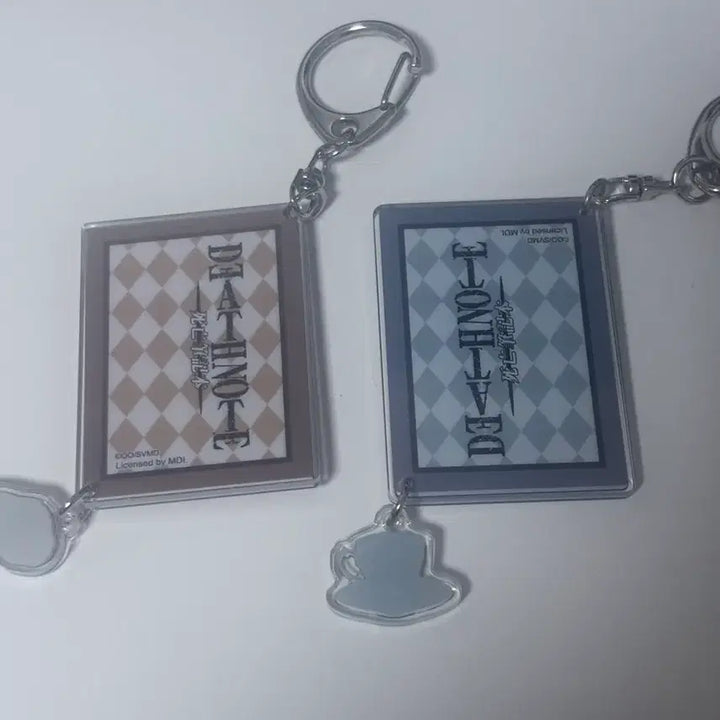 [BUNJANG] Death Note L &amp; Light Yagami Acrylic Keyring / 데스노트 L/야가미 라이토 아크릴 키링 중국굿즈 정품