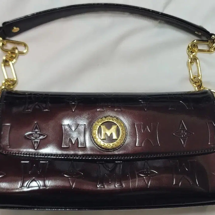 [BUNJANG] Metrocity Enamel Chain Shoulder Bag / 메트로시티 에나멜 체인 숄더백