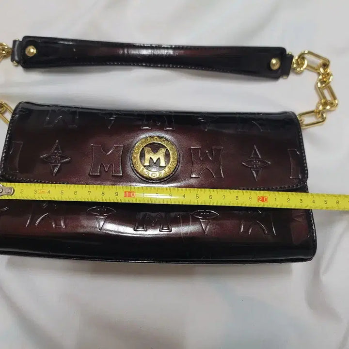 [BUNJANG] Metrocity Enamel Chain Shoulder Bag / 메트로시티 에나멜 체인 숄더백