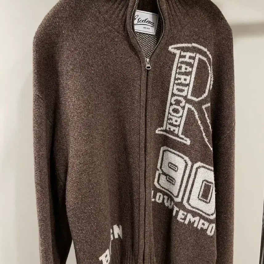 [BUNJANG] ETCE Colin 90 Knit Zip Up Brown / ETCE 콜린 90 니트 집업 브라운