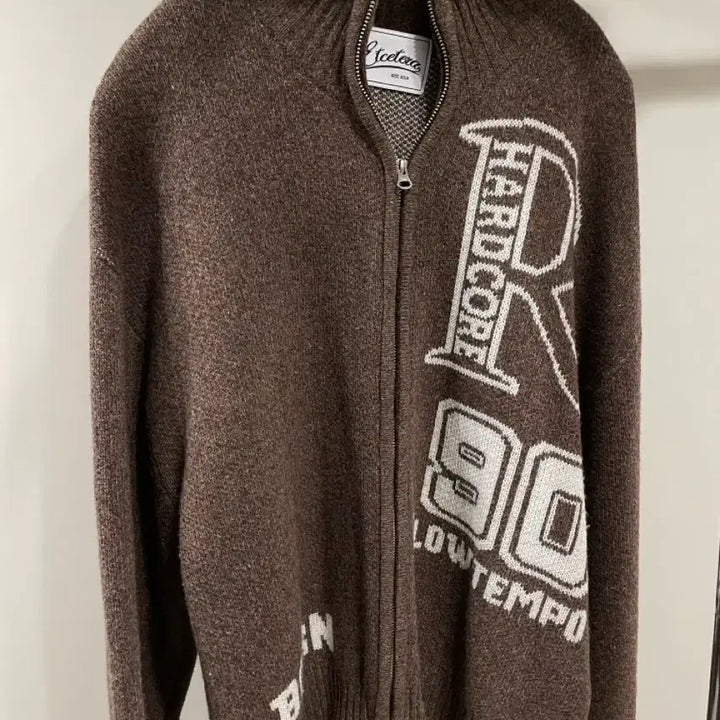 [BUNJANG] ETCE Colin 90 Knit Zip Up Brown / ETCE 콜린 90 니트 집업 브라운