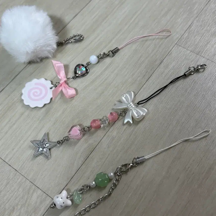 [BUNJANG] Unused Keyring and Fish-Shaped Coin Purse Set / 미사용 키링들과 덤 붕어빵 동전지갑세트