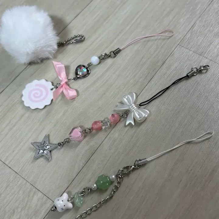 [BUNJANG] Unused Keyring and Fish-Shaped Coin Purse Set / 미사용 키링들과 덤 붕어빵 동전지갑세트