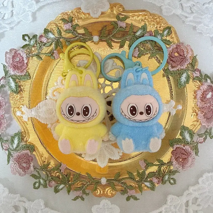 [BUNJANG] La Booboo Velvet Mini Figure Keychain / 라부부 벨벳재질 미니 피규어 키링