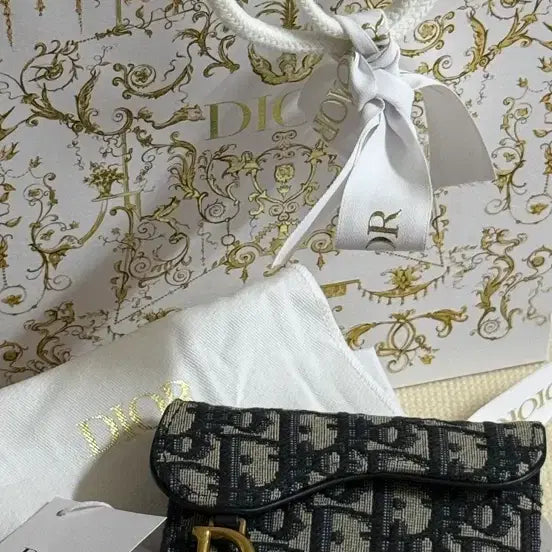 [BUNJANG] Dior Saddle Bloom Card Wallet / 디올 새들 블룸 카드지갑 Dior Oblique
