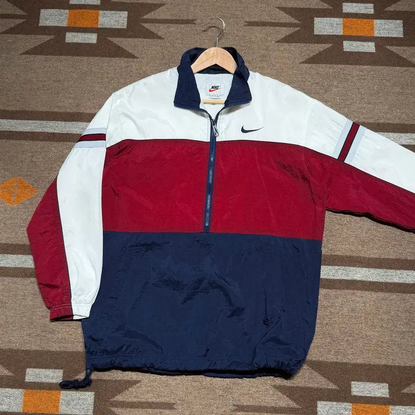 [SOLD OUT] 타임세일)나이키 90s 올드스쿨 아노락 바람막이 M 105