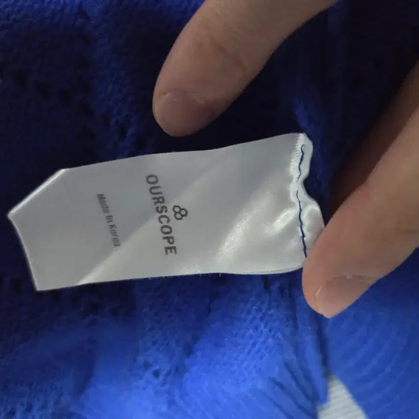 [BUNJANG] Ourscope Fine Wool Cardigan (Blue) Size 2 / 아워스코프 Fine Wool Cardigan (Blue) 2사이즈