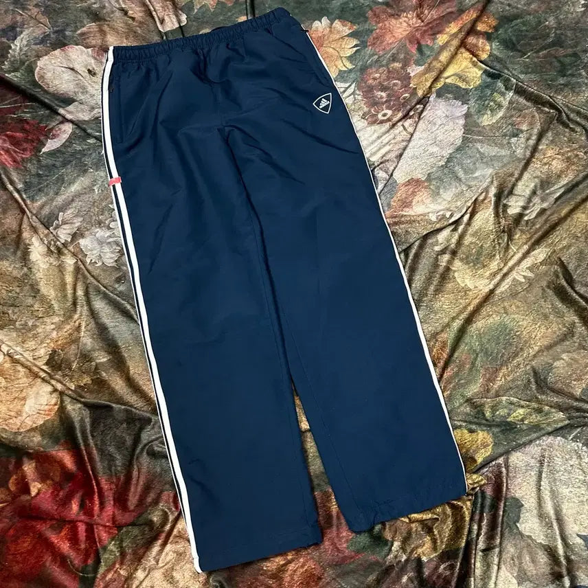 [BUNJANG] Adidas Vintage Old School Navy Track Pants / 아디다스 빈티지 올드스쿨 삼선 네이비누빔트랙팬츠 95 나이키 츄리닝