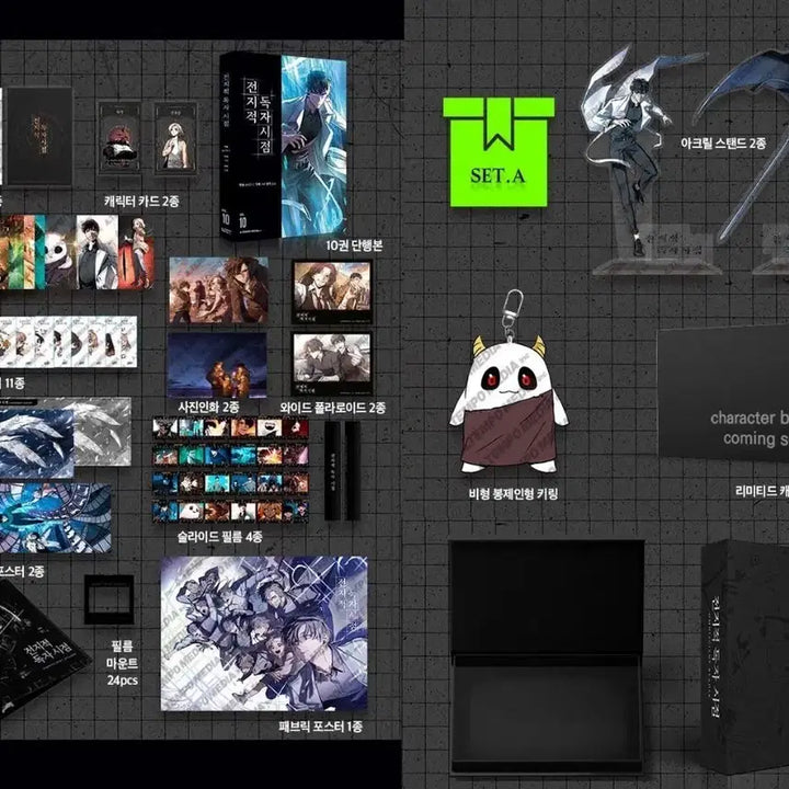 [BUNJANG] Omniscient Reader's Viewpoint Webtoon Limited Edition Set & ID Card Full Set / 미개봉 웹툰 전지적 독자 시점 한정판 세트 & 사원증 전종