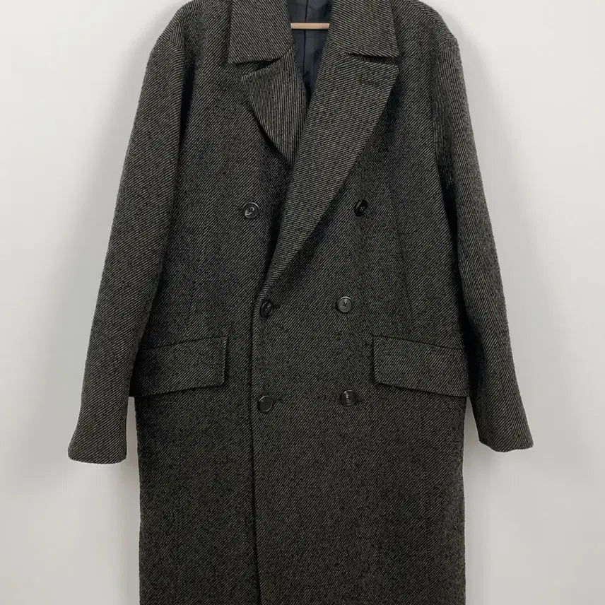 [BUNJANG] Vintage Double-Breasted Long Coat / [Vintage] 클래식 더블 브레스티드 롱 코트