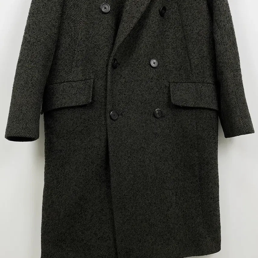 [BUNJANG] Vintage Double-Breasted Long Coat / [Vintage] 클래식 더블 브레스티드 롱 코트