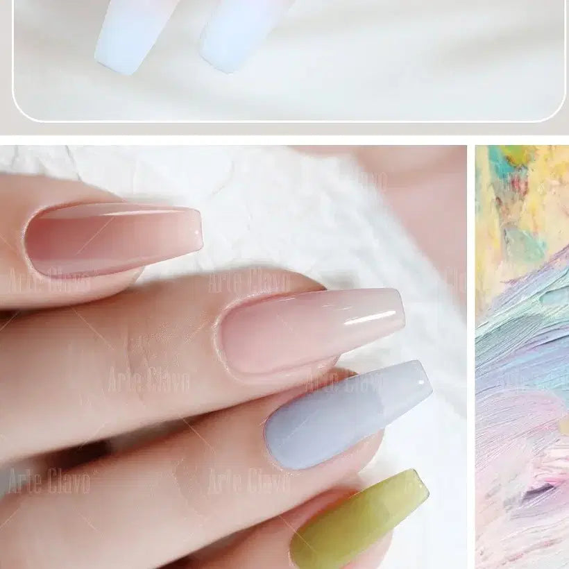 [BUNJANG] Nude Gel Nail Polish Set / 새상품) 누드젤네일 6개세트/ 15ml x 6개