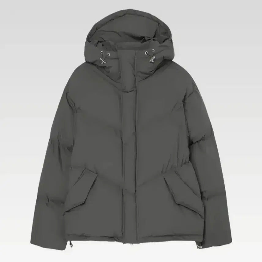 [BUNJANG] Afterpray Shell Hooded Puffer Down Jacket Gray / L) 애프터프레이 쉘 후디 푸퍼다운 그레이