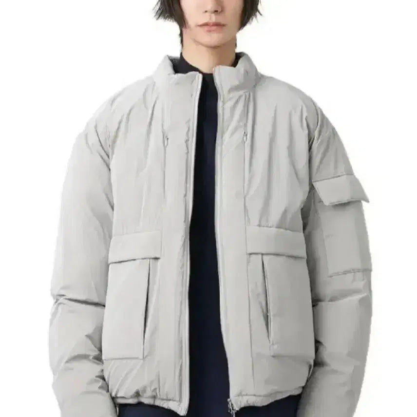 [BUNJANG] Hatching Room Gray Puffer Jacket / 4) 해칭룸 패딩 푸퍼 자켓 그레이