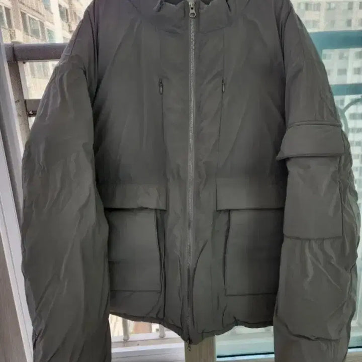 [BUNJANG] Hatching Room Gray Puffer Jacket / 4) 해칭룸 패딩 푸퍼 자켓 그레이