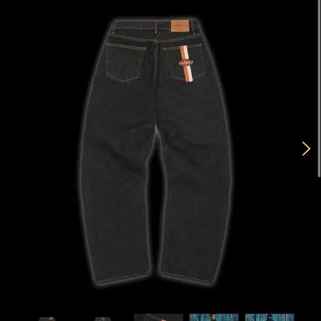 [BUNJANG] Cortez Black Denim Pants / 코르테이즈 흑청 데님팬츠