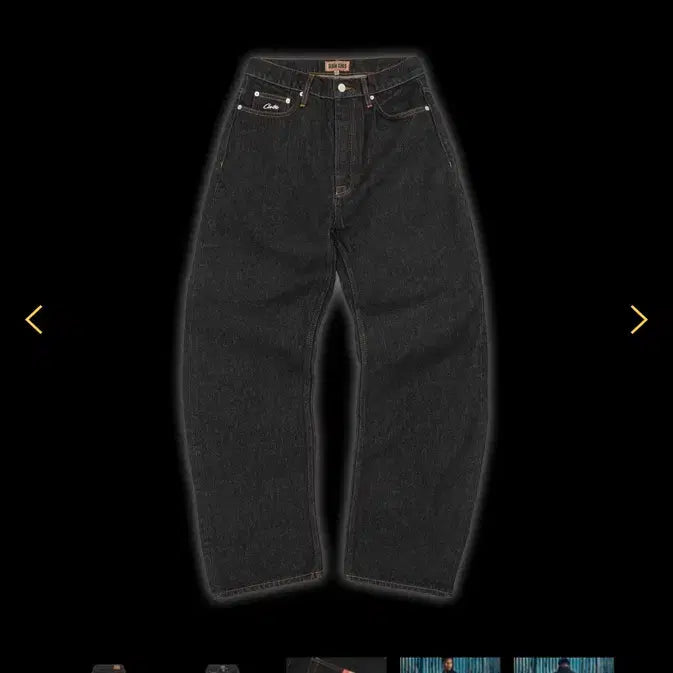 [BUNJANG] Cortez Black Denim Pants / 코르테이즈 흑청 데님팬츠