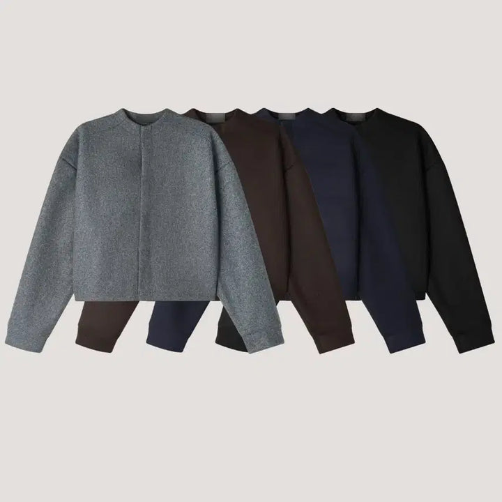 [BUNJANG] Rex Moment Shoulder Crop Cardigan Jacket / 남자 어깡 숄더 크롭 숏기장 가디건 자켓 4컬러