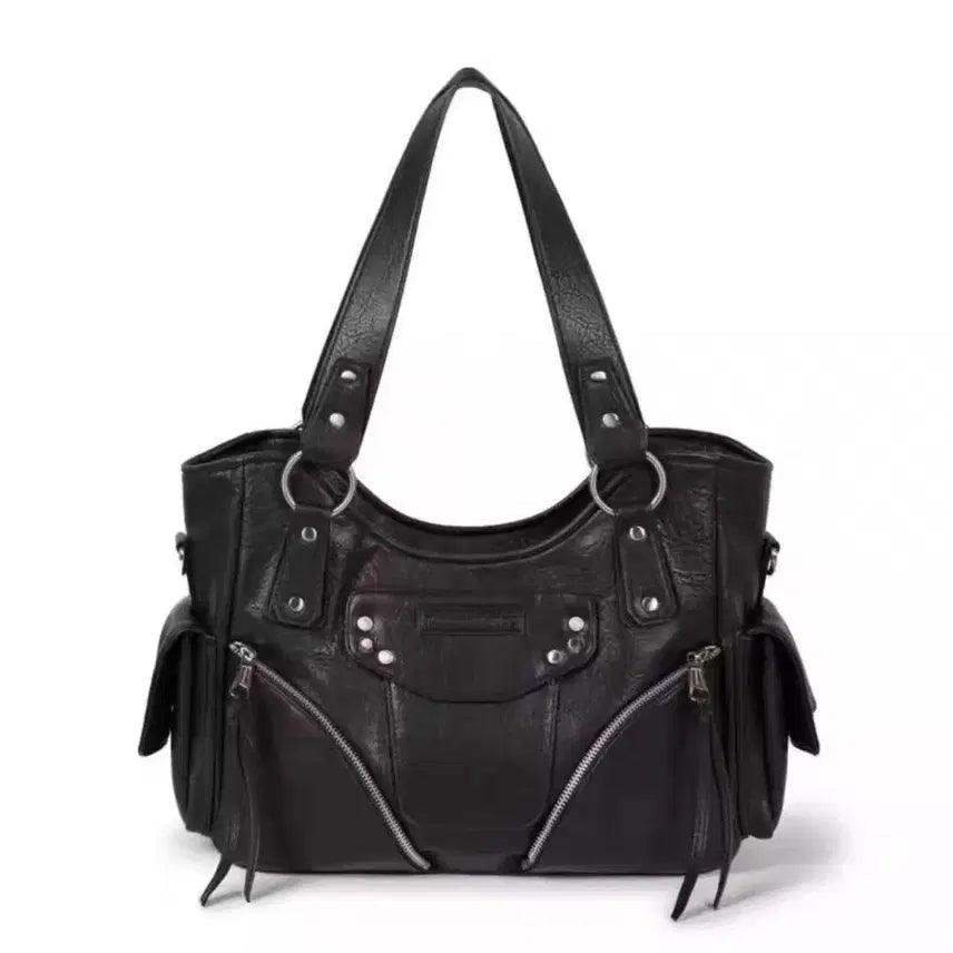 [BUNJANG] EUGENE KAMARAS Studded Leather Shoulder Bag / 이우가마카라스 스터드 레더 숄더백 새상품
