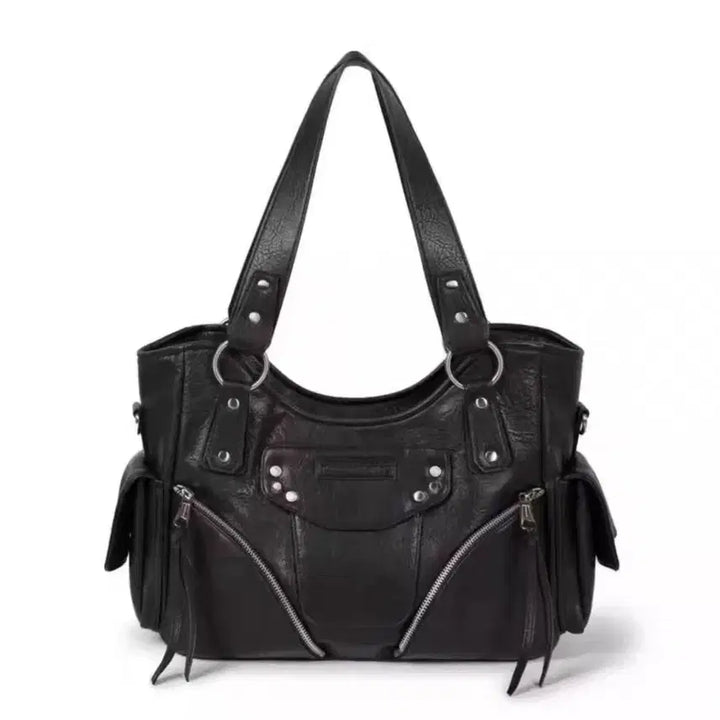 [BUNJANG] EUGENE KAMARAS Studded Leather Shoulder Bag / 이우가마카라스 스터드 레더 숄더백 새상품