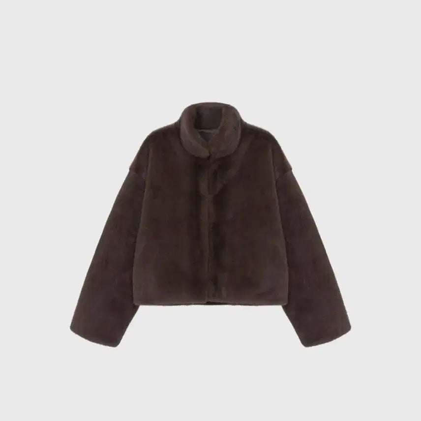 [BUNJANG] Monoha Brown Faux Fur Jacket / 모노하 퍼자켓 브라운