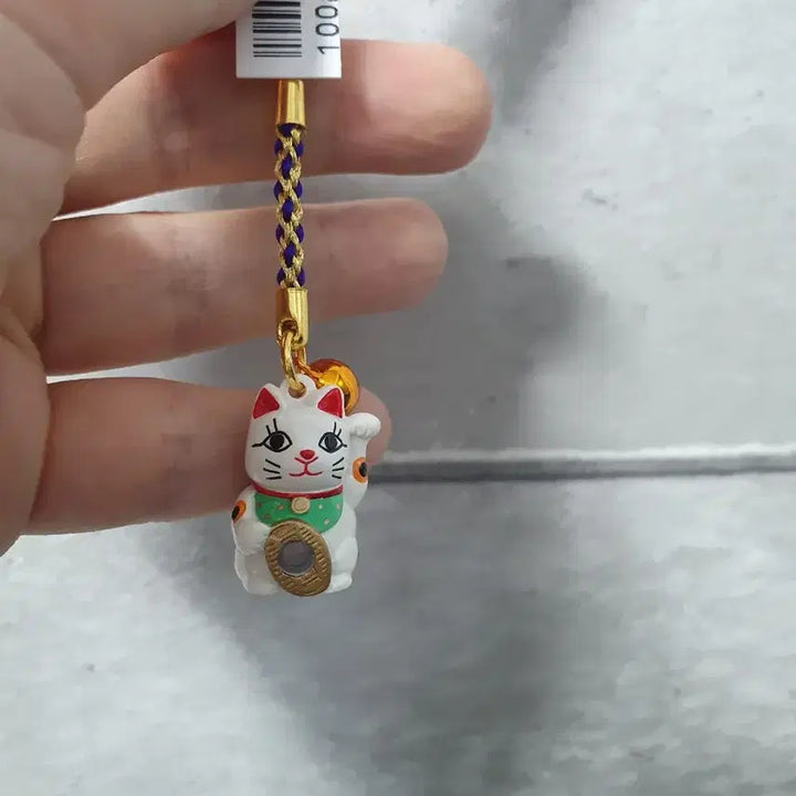 [BUNJANG] Japanese Maneki-neko Lucky Cat Bell Strap Keyring / 일본 직수입 마네키네코 행운 고양이 방울 스트랩 키링