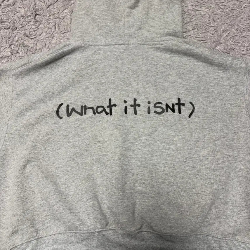 [BUNJANG] What it is Indeed Crop Hoodie F / 와릿이즌 크롭후드티 F