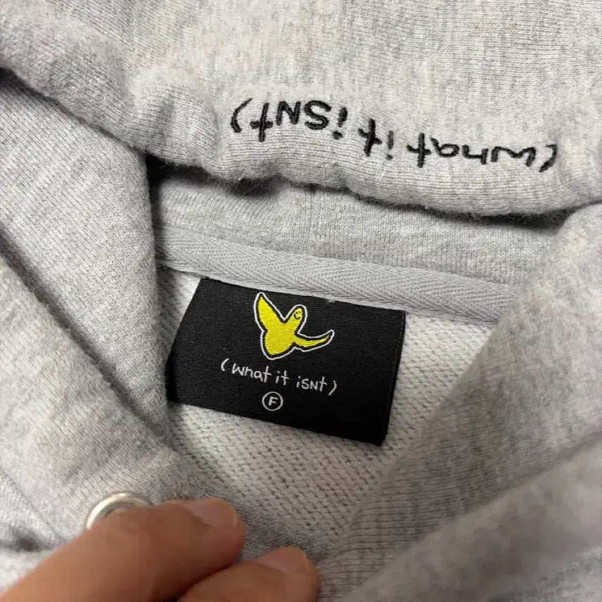 [BUNJANG] What it is Indeed Crop Hoodie F / 와릿이즌 크롭후드티 F