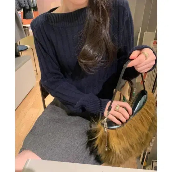 [BUNJANG] Vivison Wool Knit Beige / 미뉴에트 Vivison wool knit 베이지